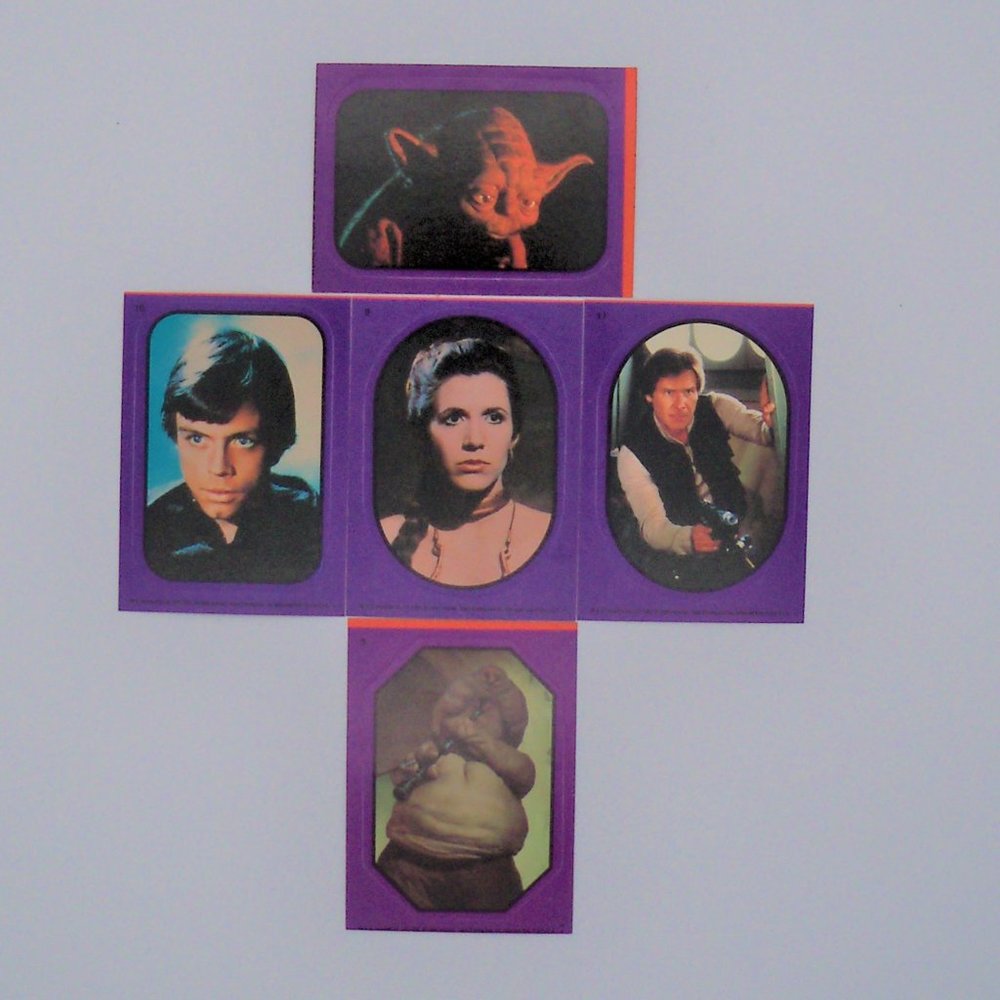 8 Topps 1983 Star Wars Return of The Jedi Stickers - Picture 3 of 12